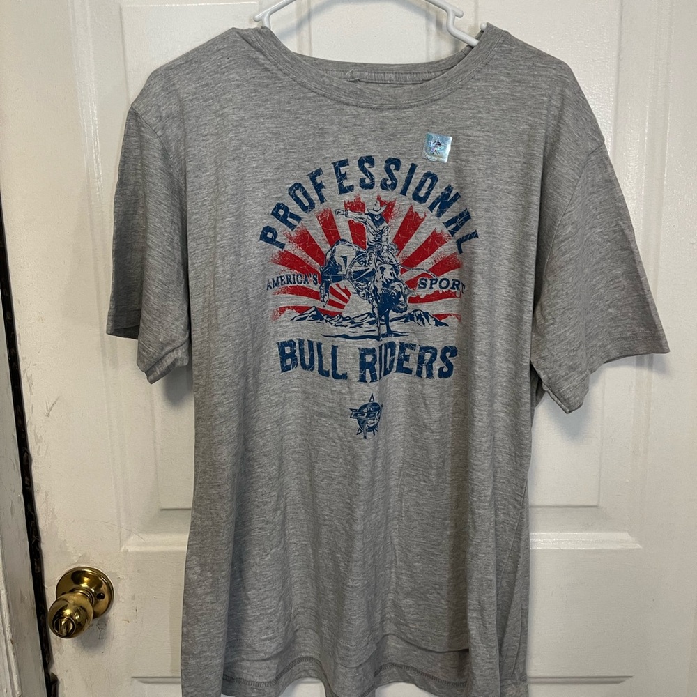 PBR professional bull riders Gray T-Shirt new 2xl